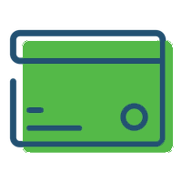 icon of bank card
