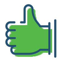 icon of thumbs up